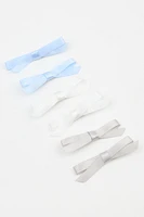 Set of 6 Mini Bow Clips