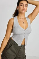 Bare V Neck Vest