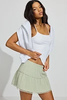 Tiered Mini Skirt