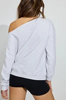 SoftTerry Off Shoulder Sweatshirt