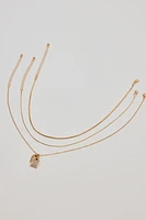 Ensemble de 3 colliers avec plaquettes d’identit