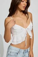 Flyaway Ruffle Babydoll Top