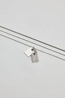 Ensemble de 3 colliers avec plaquettes d’identit