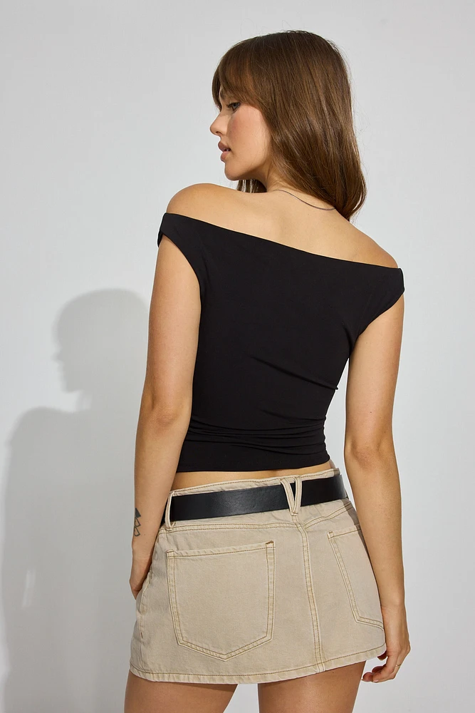 Clean Off Shoulder Top