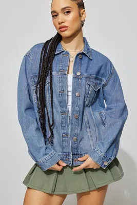 Oversized Boyfriend Denim Jacket