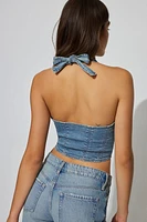 Denim Halter Top