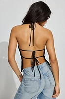 Smocked Boatneck Cami Top