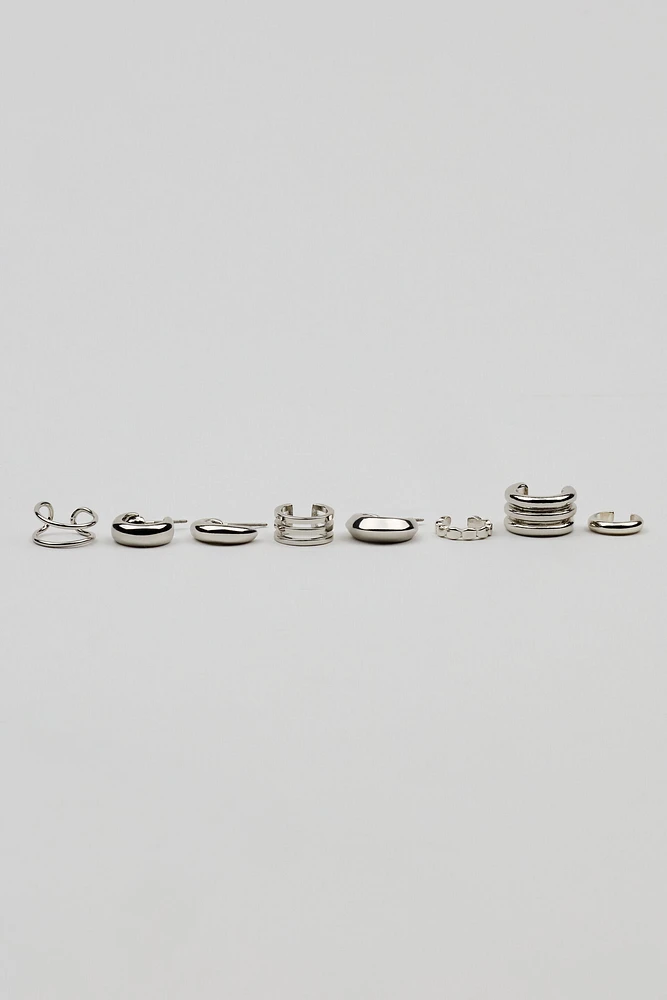 Ensemble de 8 boucles d’oreilles épurées