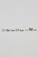 Ensemble de 8 boucles d’oreilles épurées