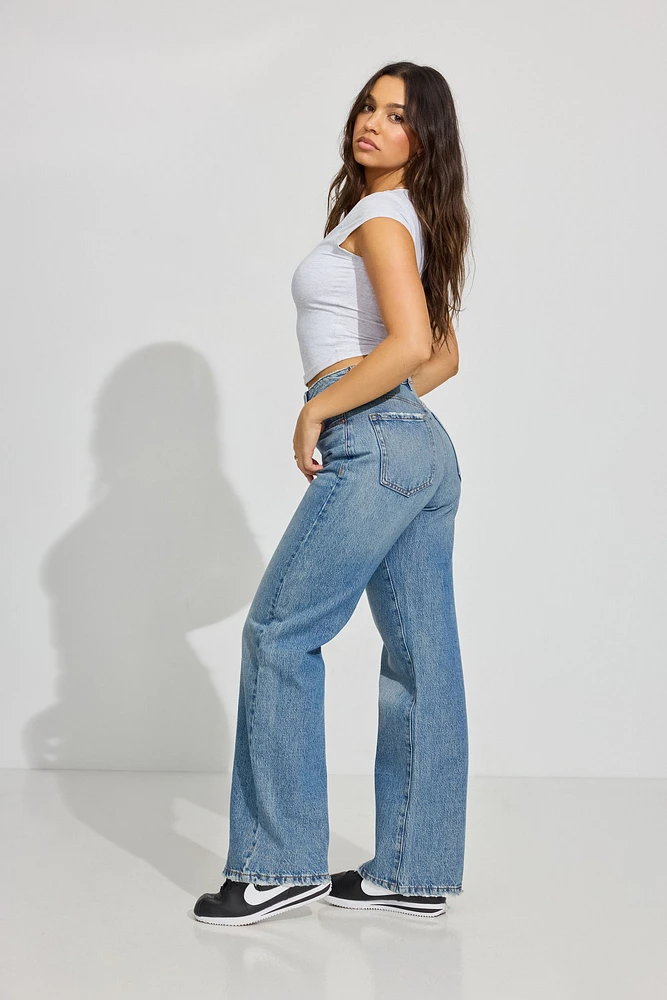 Wide Leg Jean - Rachel Blue