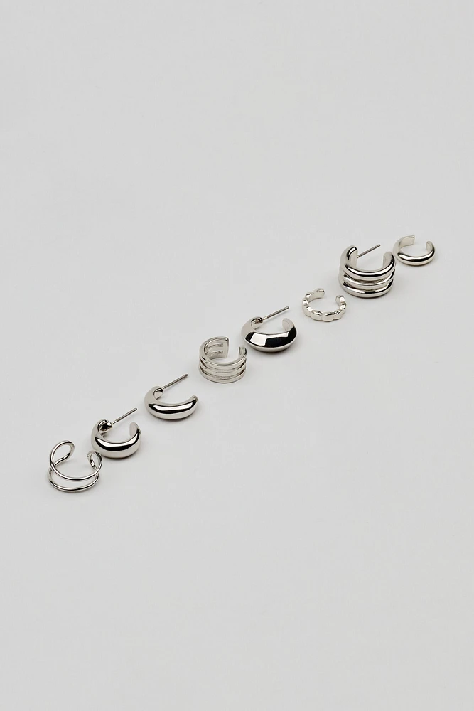 Ensemble de 8 boucles d’oreilles épurées