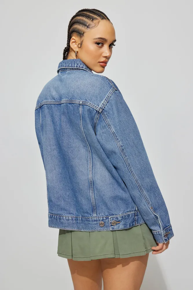 Oversized Boyfriend Denim Jacket