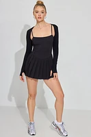 Active Pleated Skort Mini Dress