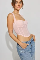 Rebecca Square Neck Bustier Top