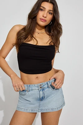 A-Line Denim Skort
