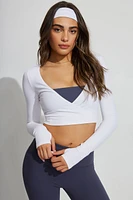 Long Sleeve Wrap Top