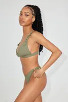 Buckle Triangle Bikini Top