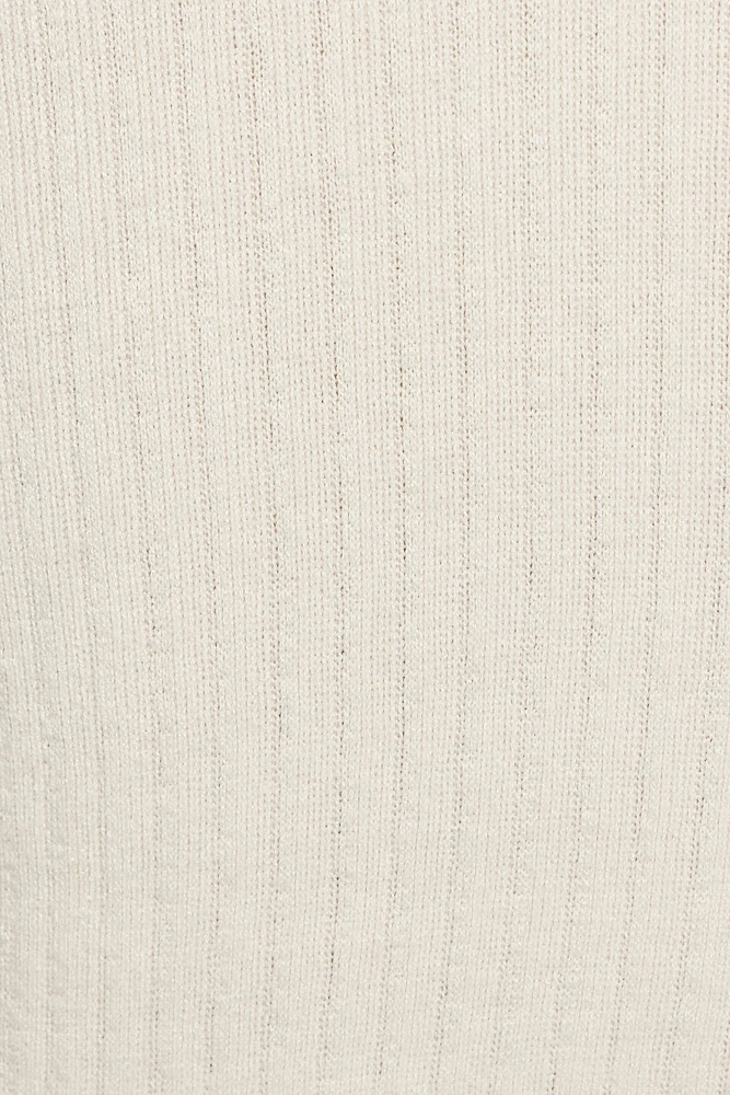 Haut en tricot à col échancr