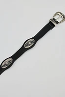 Western Concho Strap Belt