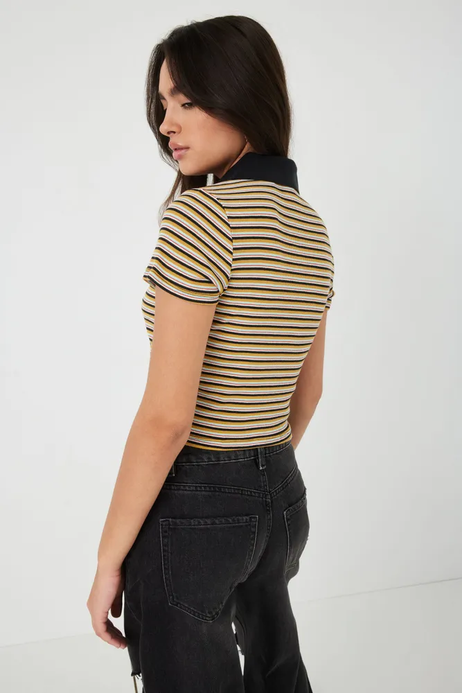 LEVI'S Jenni Cropped Polo Top