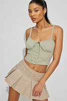 Rosie Buttoned Milkmaid Cami