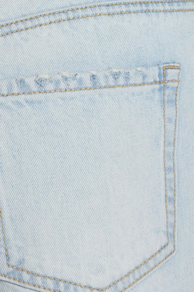 Short « mom » coupé en denim classique