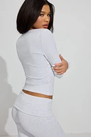 Rib Henley Top