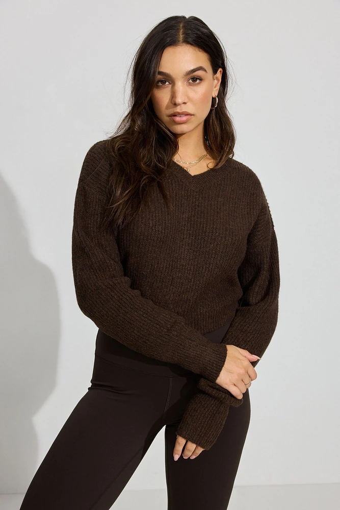 Cozy V Neck Sweater