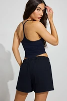 Short SoftTerry années 80 à taille haute