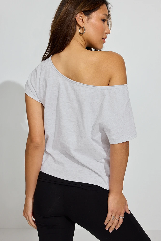 T-shirt à épaules dégagées