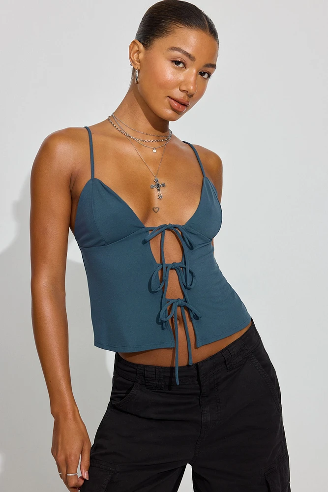 Tie Front Cami Top