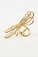 Metal Ribbon Hair Claw Clip