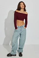 Kayla Foldover Off Shoulder Top