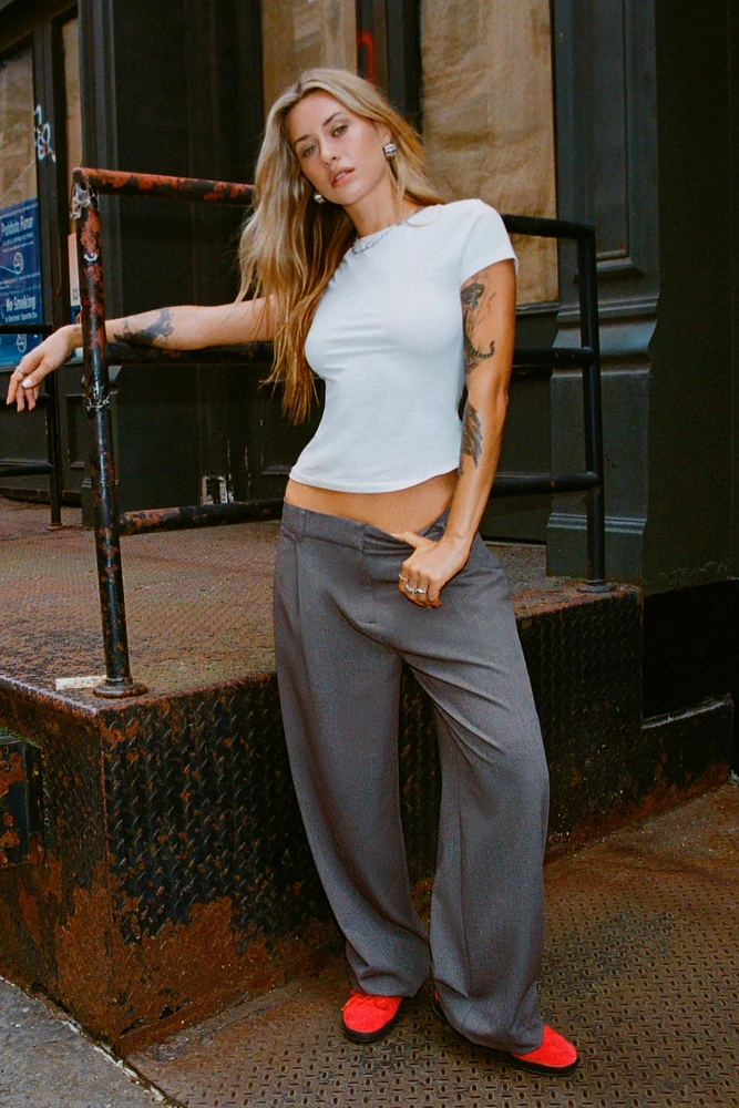 Low Rise Relaxed Trousers