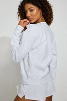 Sweatshirt emblématique à col rond en SoftTerry
