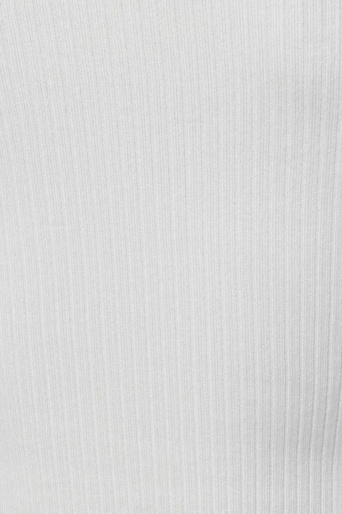 Haut à épaules dégagées et ourlet de style corset