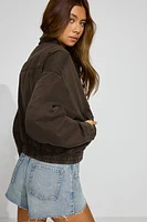 Blouson aviateur en sergé