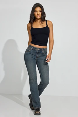 Mid-Rise Bootcut Jeans