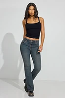 Mid-Rise Bootcut Jeans