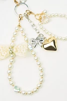 Pearls & Bows Bag Charms