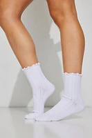 Pointelle Frill Sock