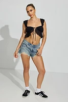 Haut écourté style nuisette