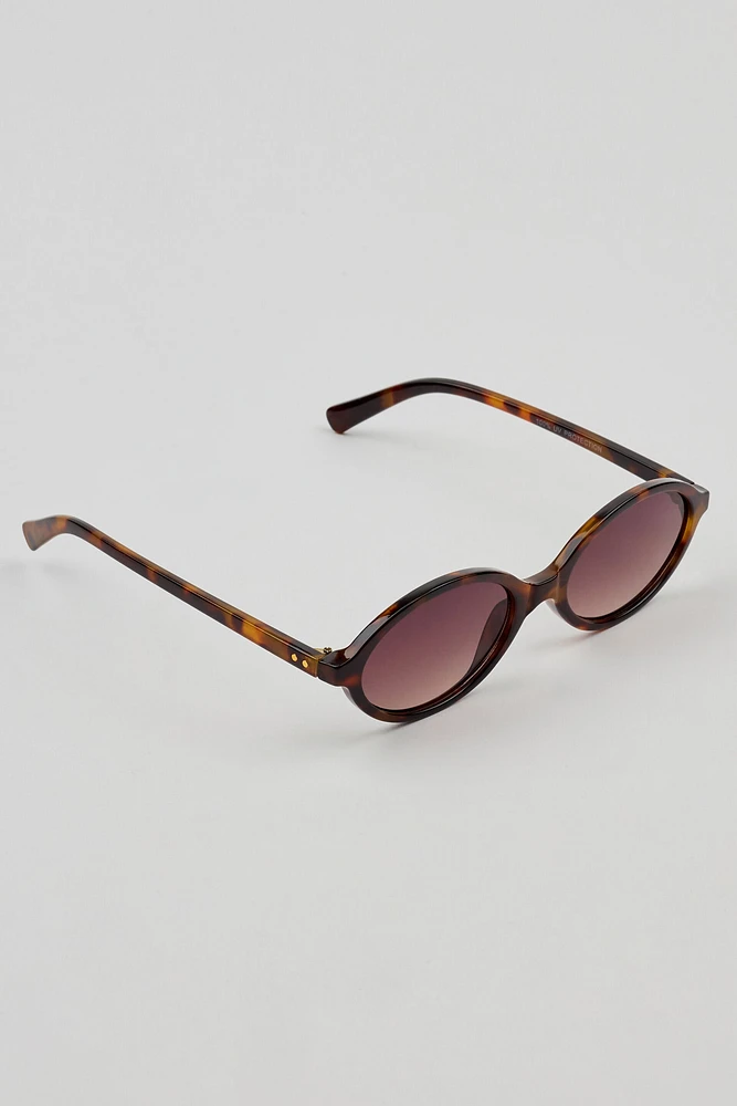 Lunettes de soleil ovales minces