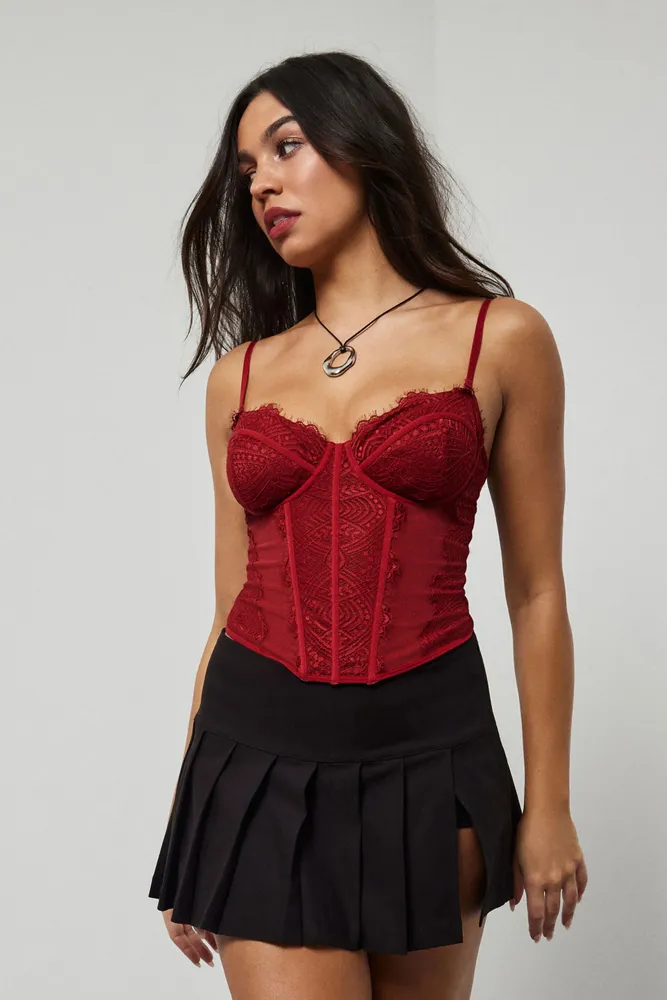 Chrishell Lace Mesh Bustier