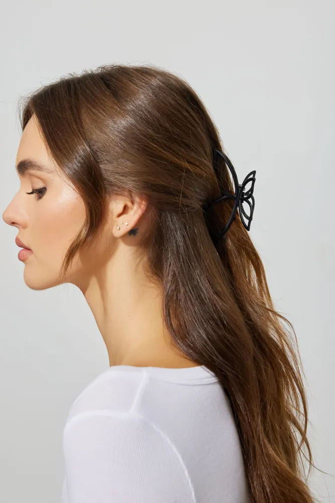 Butterfly Outline Hair Claw