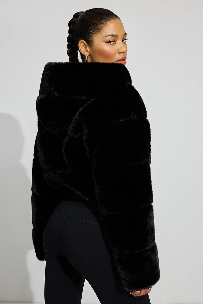 Faux-Fur Puffer Jacket