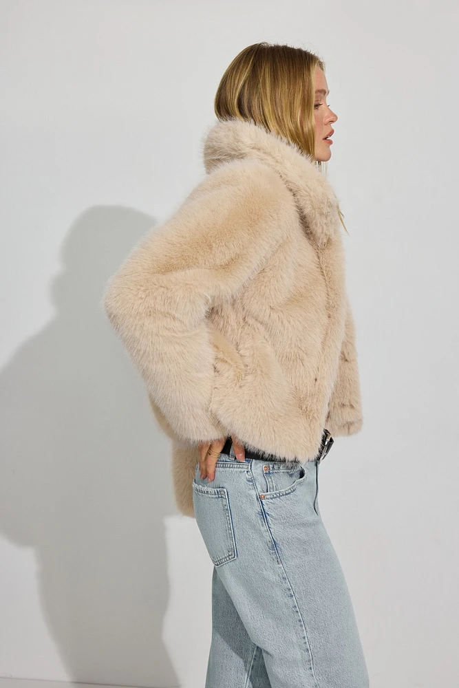 Short Faux Fur Coat