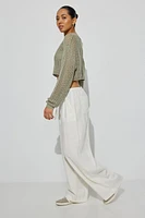 Millie Linen Pull-On Pants