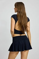Jupe-short en tricot fluide Livy
