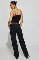 Straight Cargo Carpenter Pant